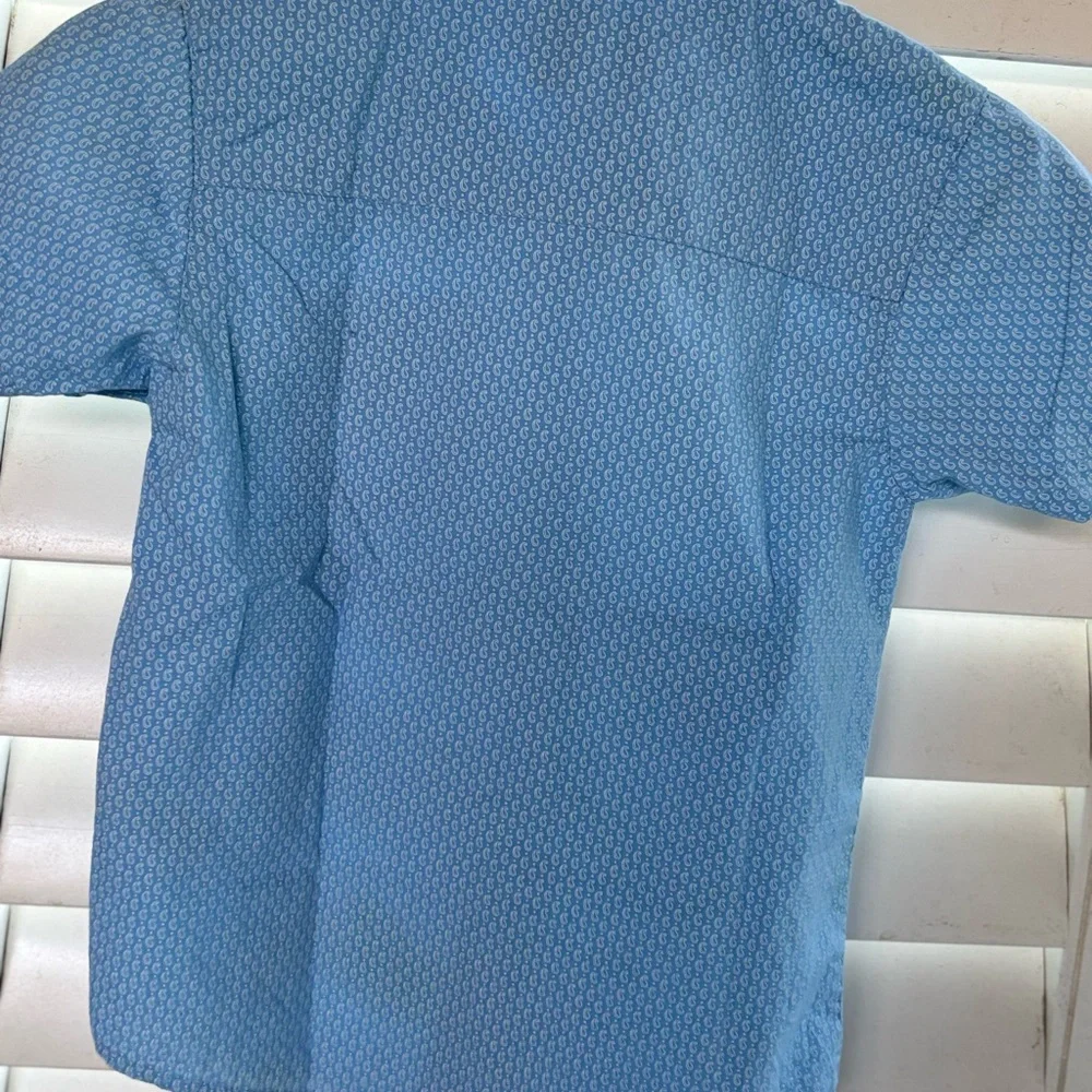 Ben Sherman little boys 6 Light Blue‎ Paisley Button Down Shirt toddler